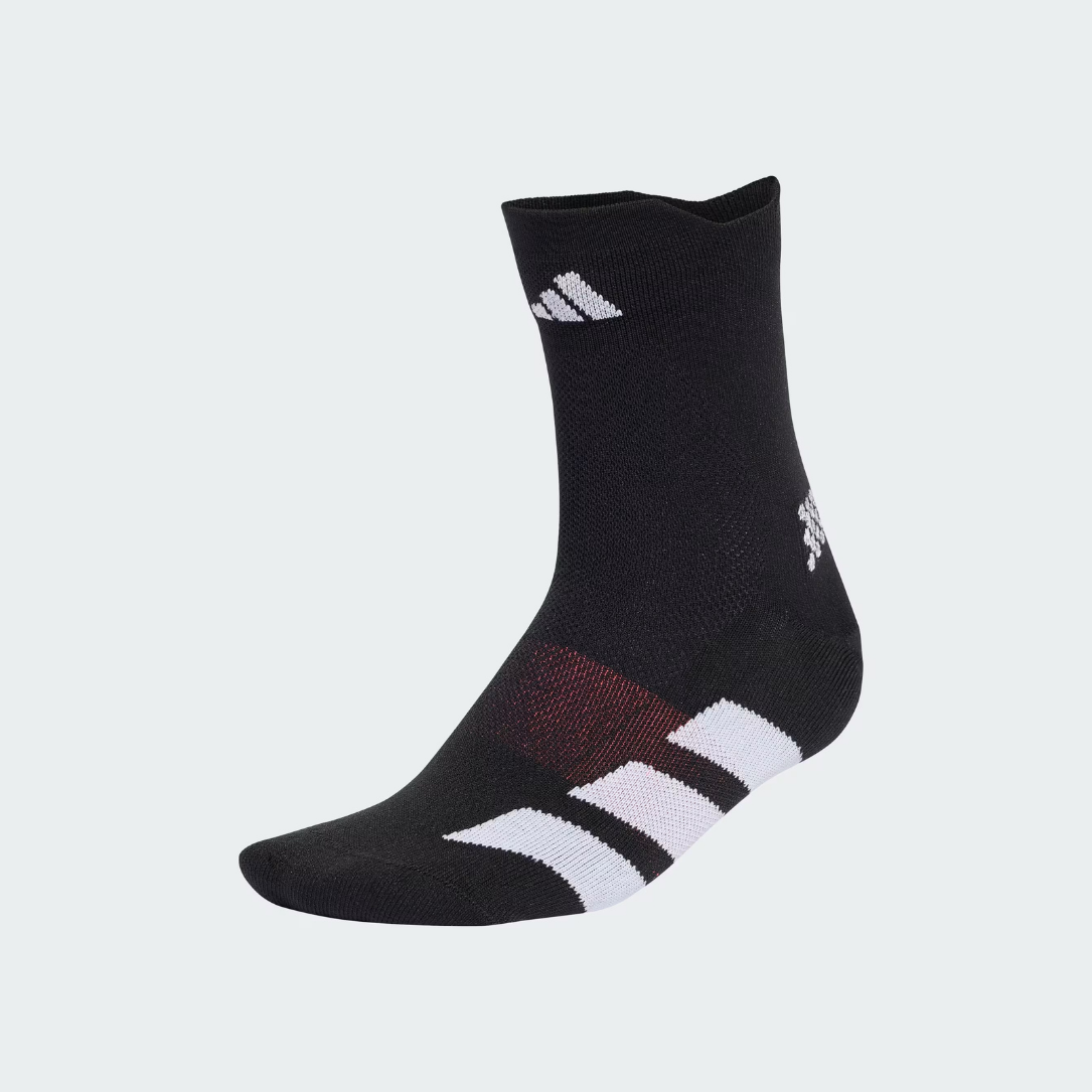 Adidas Adizero Running Quarter Running Socks - Black