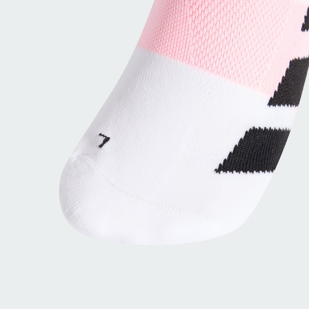 Adidas Adizero Running Quarter Running Socks - White