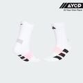 Adidas Adizero Running Quarter Running Socks - White