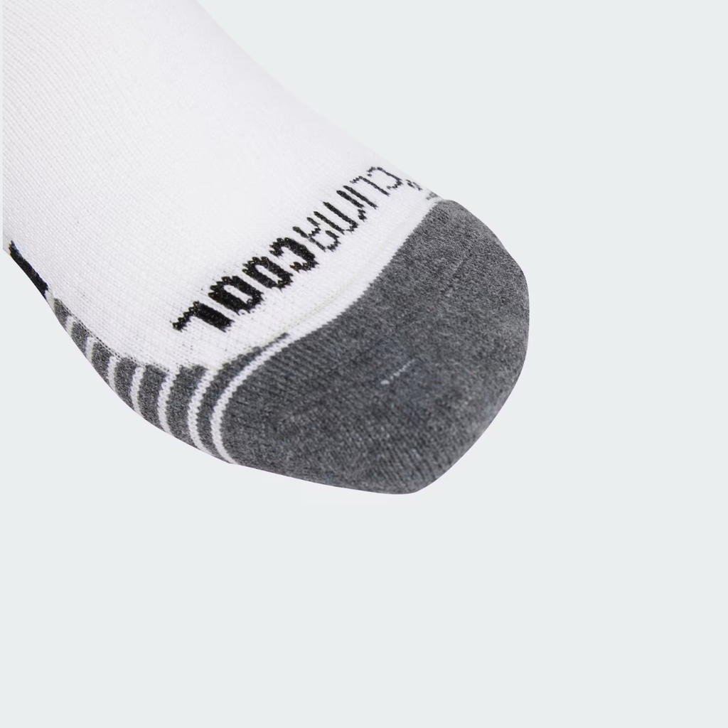 (3 Pairs) Adidas Performances CLIMACOOL Cushioned Crew Socks - White
