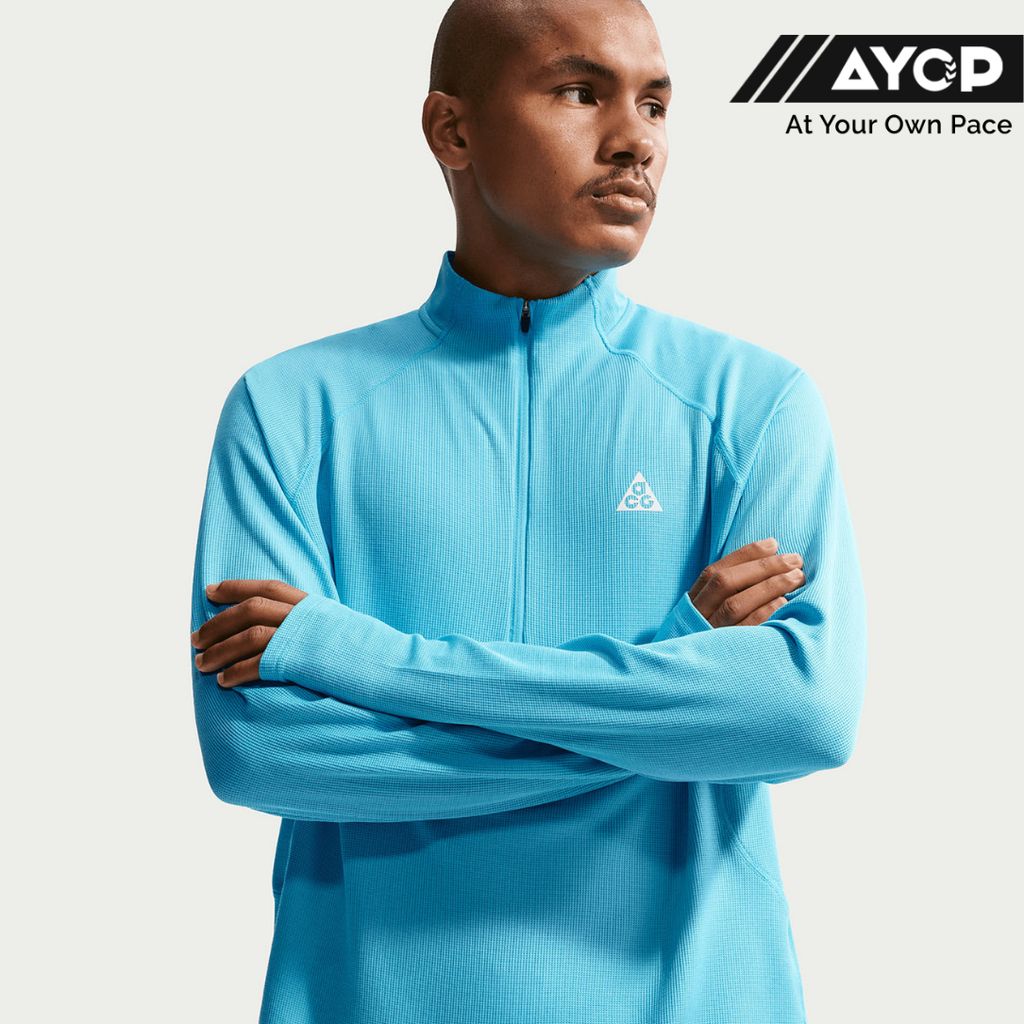 Nike Dri-FIT ACG Mid-Layer 1/4-Zip Trail Men's Running Top - Baltic Blue