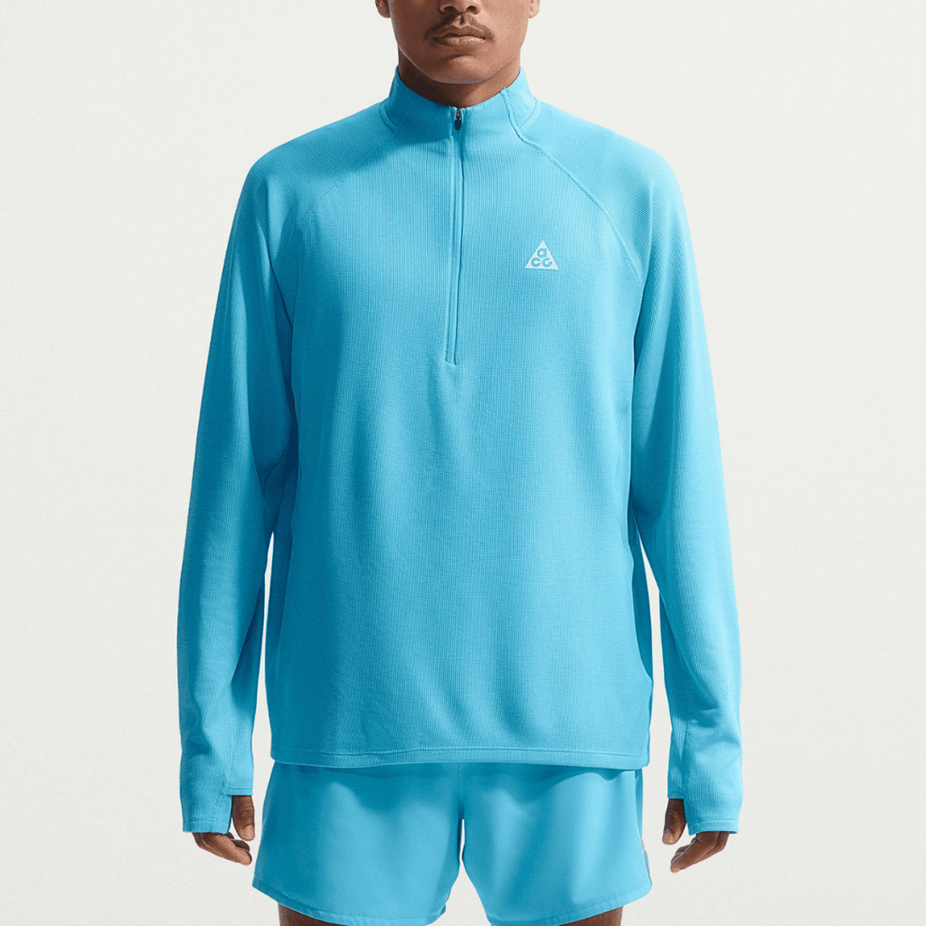 Nike Dri-FIT ACG Mid-Layer 1/4-Zip Trail Men's Running Top - Baltic Blue