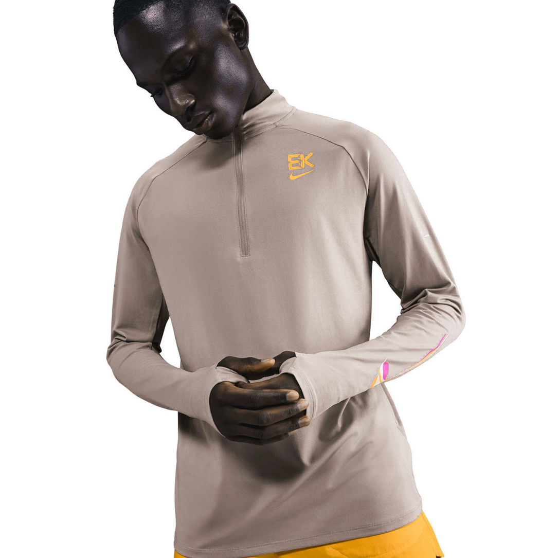 Nike Dri-FIT Stride EK 1/4 Zip Men's Running Top - Bright Ceramic