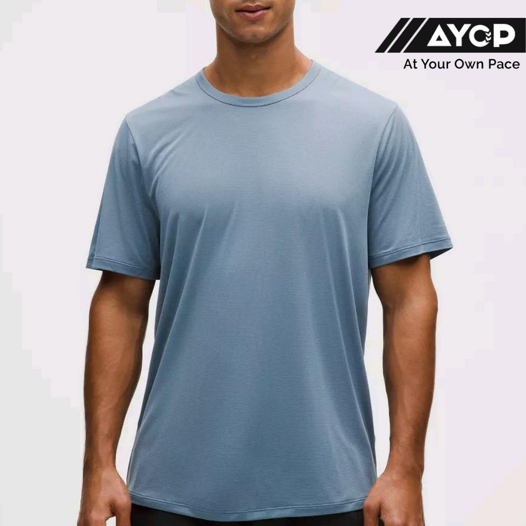 Lululemon Mile Maker Lightweight Short Sleeve Men's Running Top - Blue Stone