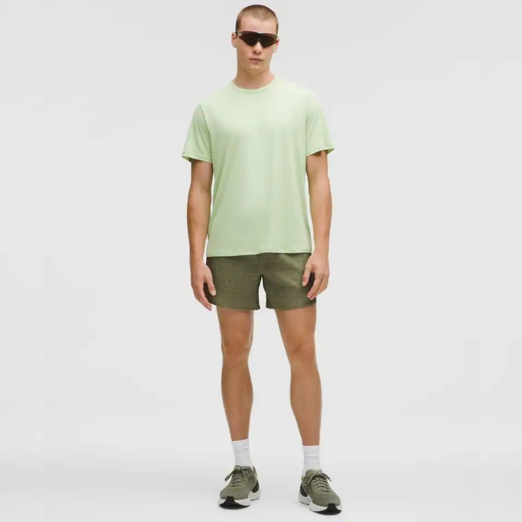 Lululemon Mile Maker Lightweight Short Sleeve Men's Running Top - Lemongrass