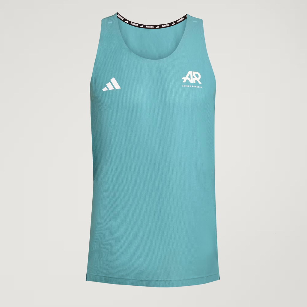 Adidas Runners OTR Men's Running Singlet - Powder Teal