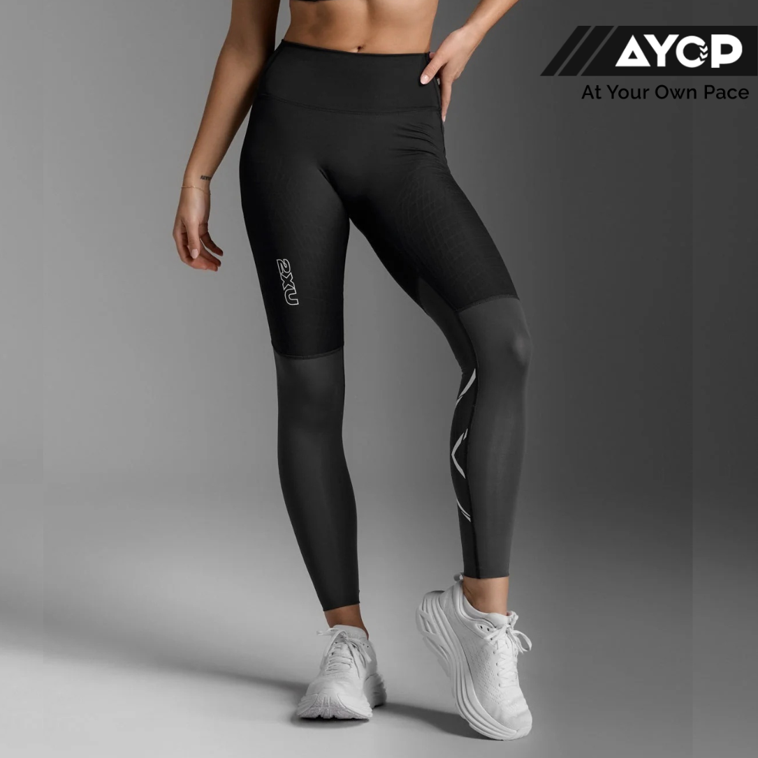 2XU Light Speed React Hi-Rise Compression Woemen's Running Leggings - India Ink