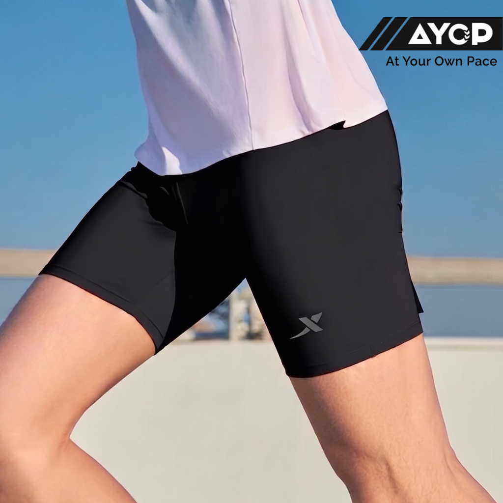 Xtep Men's Short Compression Tights - Black