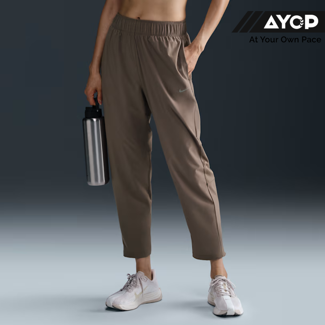 Nike Fast Dri-FIT Mid-Rise 7/8 Women's Running Pants - Brown Mink