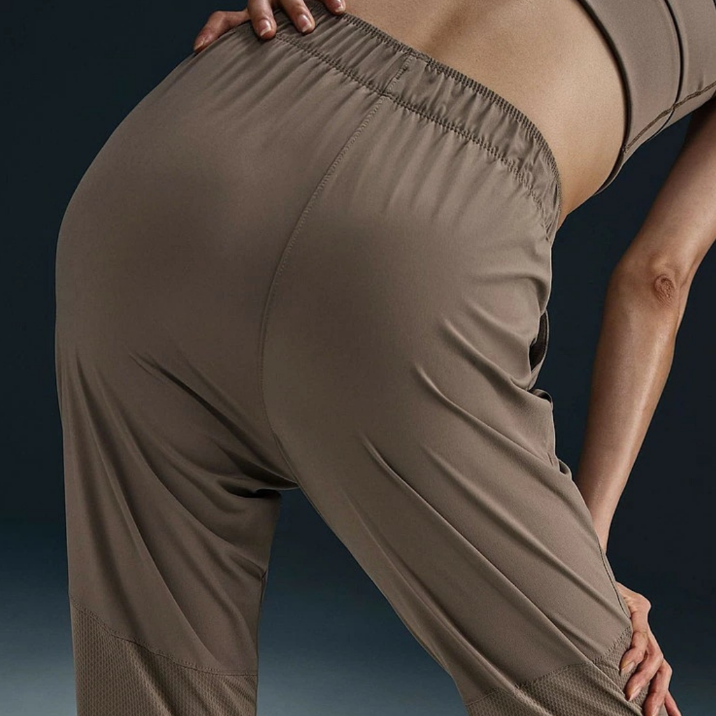 Nike Fast Dri-FIT Mid-Rise 7/8 Women's Running Pants - Brown Mink