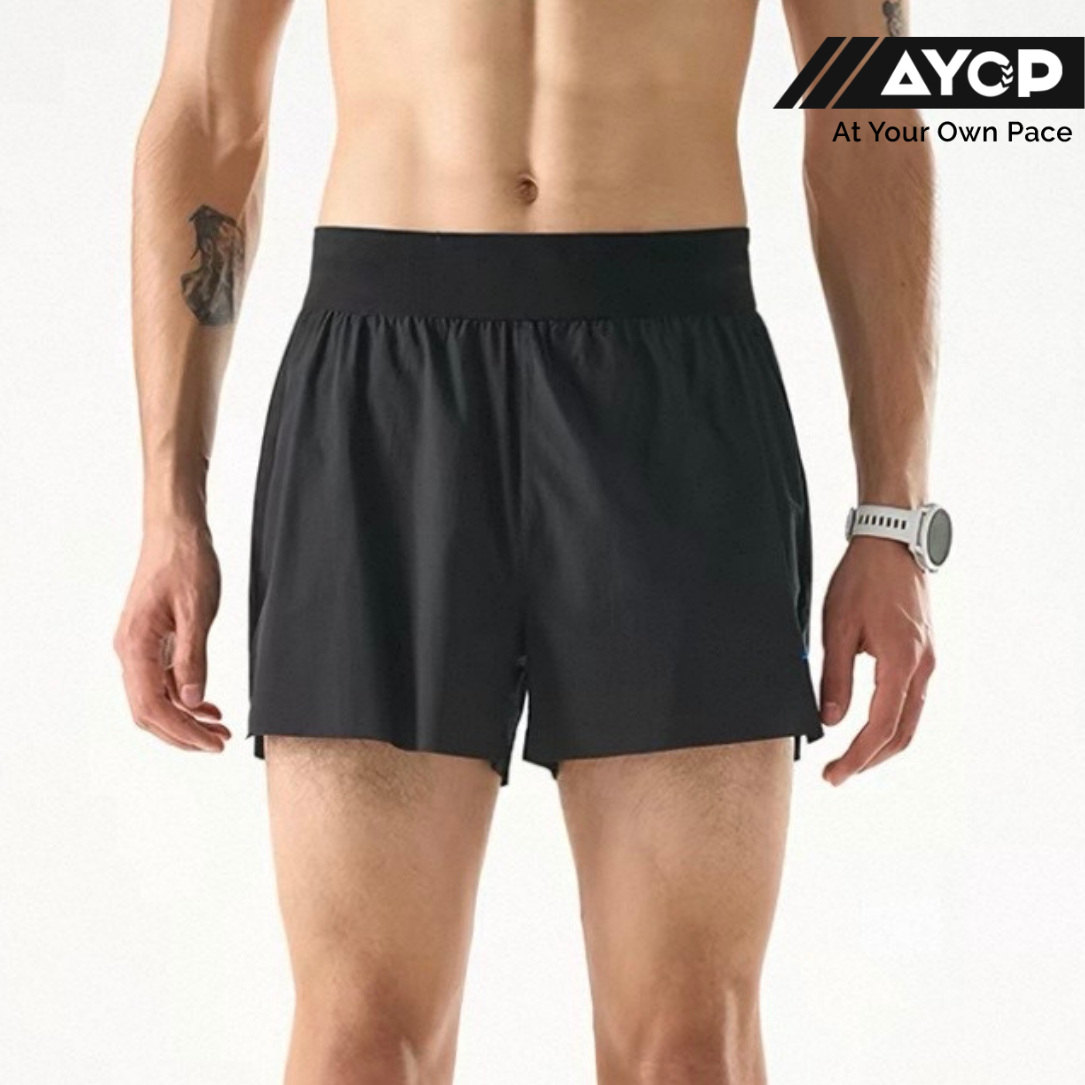Nedao PowerPouch Lite 4-Inch V3.0 Running Shorts - Black