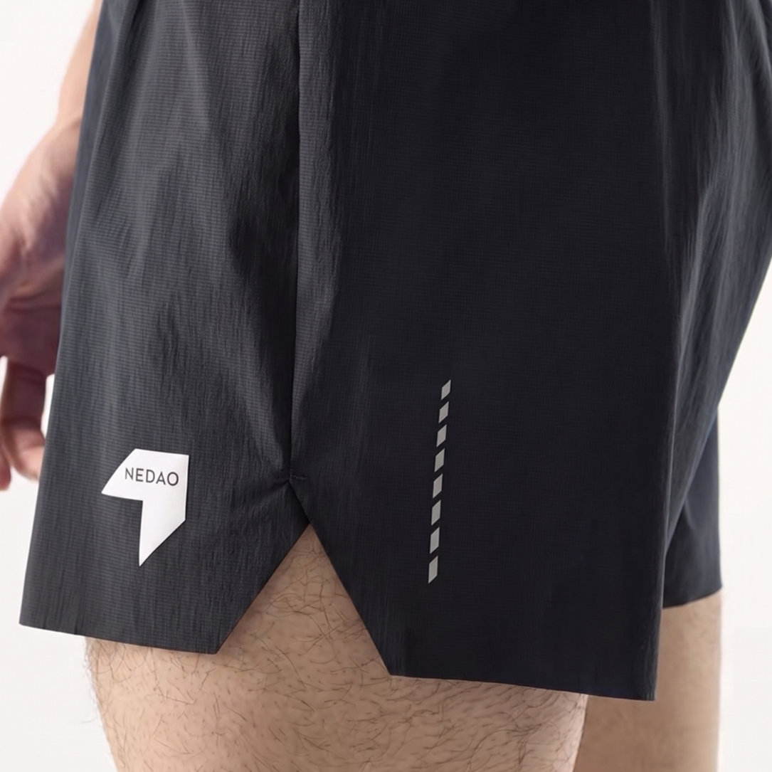 Nedao PowerPouch Lite 4-Inch V3.0 Running Shorts - Black