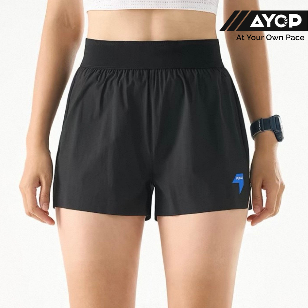 Nedao PowerPouch Lite 4-Inch V3.0 Running Shorts - Black