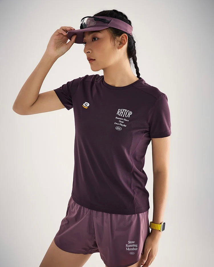Staw Music Themed Printed Women's Running T-Shirt