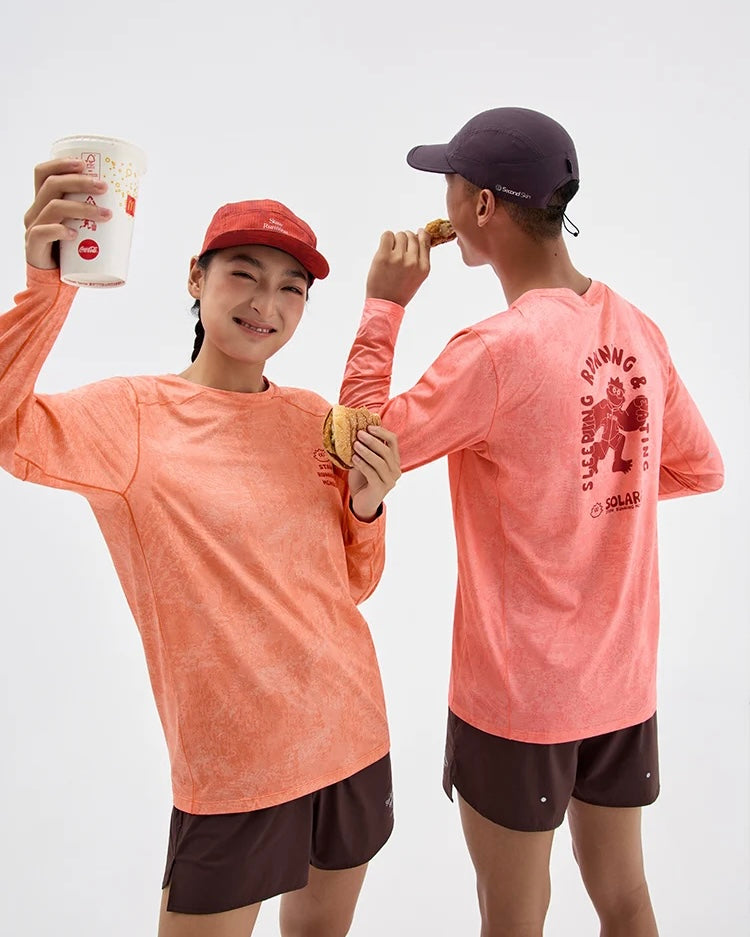 Staw SOSO Graphic Print Men's Running Long Sleeve