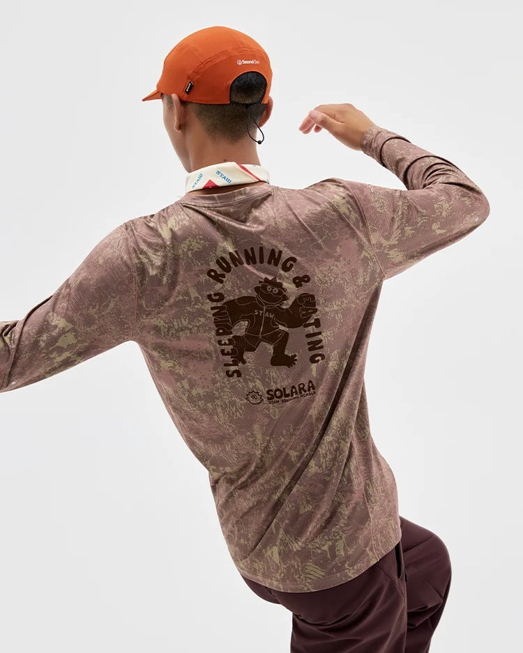Staw SOSO Graphic Print Men's Running Long Sleeve