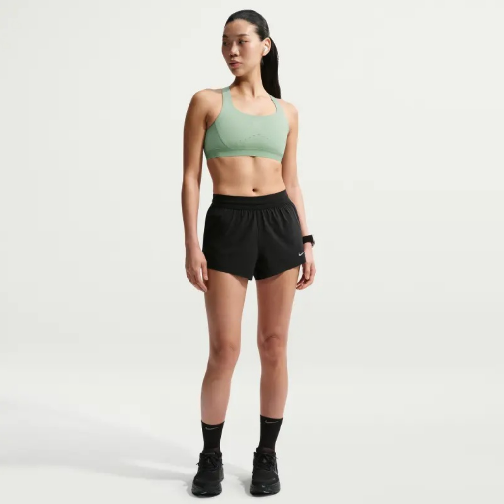 Nike Swift Breathe Dri-FIT Mid-Rise 3-inch Brief-Lined Women's Running Shorts - Black