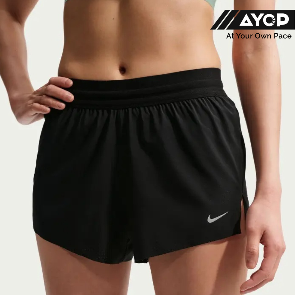 Nike Swift Breathe Dri-FIT Mid-Rise 3-inch Brief-Lined Women's Running Shorts - Black