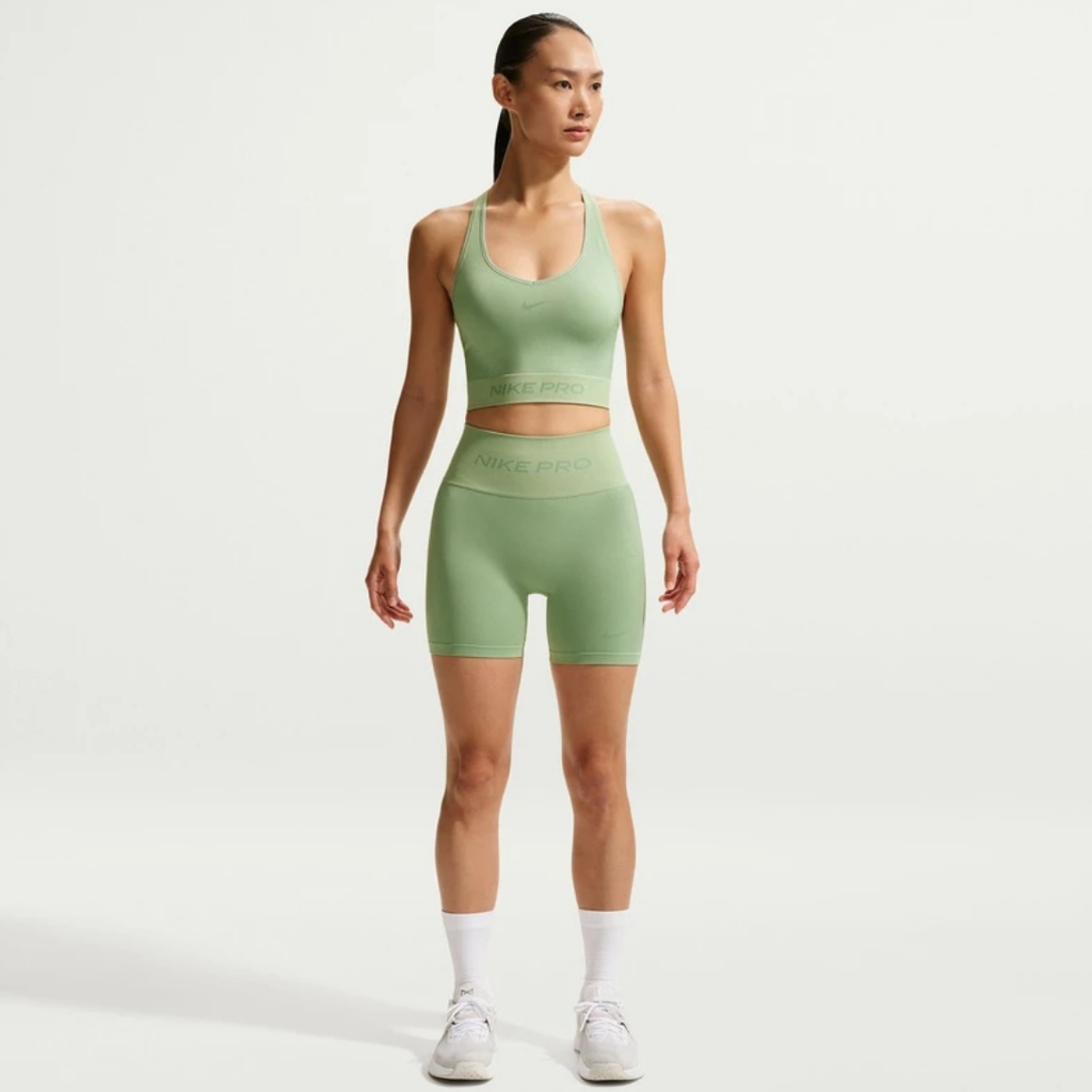 Nike Pro Dri-FIT Seamless High-Waisted 5-inch Women's Biker Tights - Steam