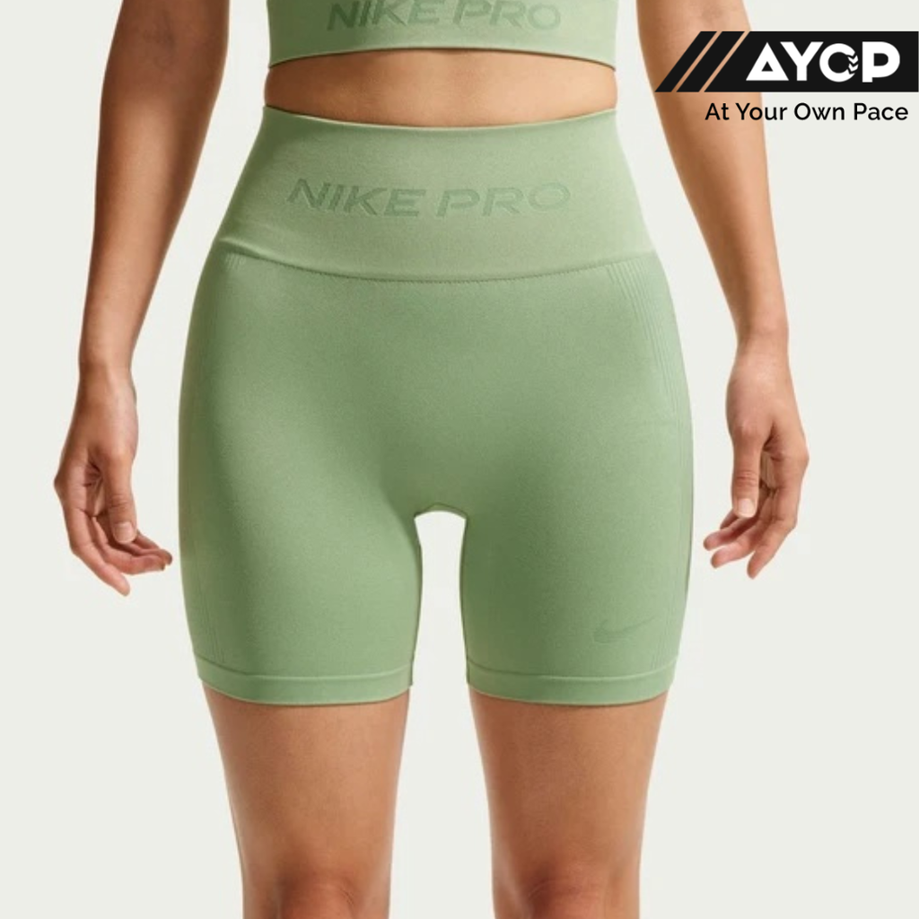 Nike Pro Dri-FIT Seamless High-Waisted 5-inch Women's Biker Tights - Steam