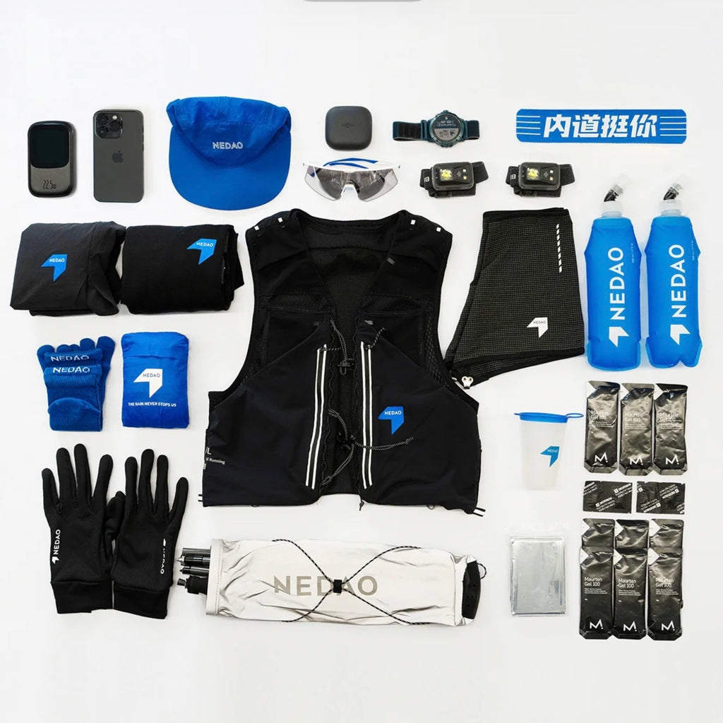 Nedao Trail Running Vest 8L - Black (+2 Soft Flask 500ml)