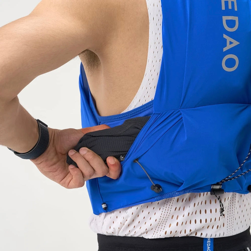 Nedao Trail Running Vest 8L - Blue (+2 Soft Flask 500ml)
