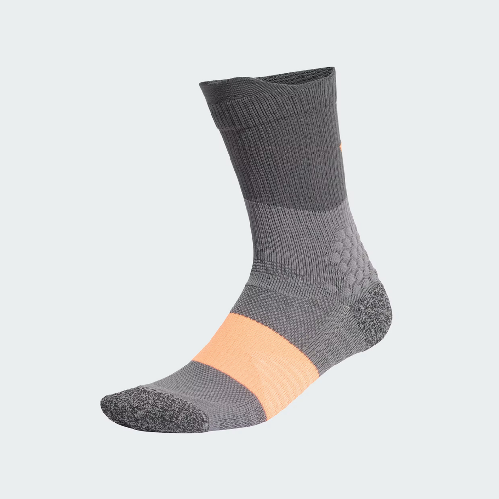 (1Pair) Adidas Runxboost Unisex Running Socks - Lucid Orange