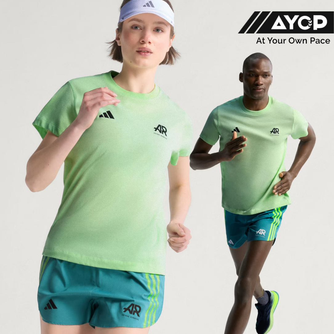 Adidas Runners Tee Unisex Running T-shirts - Semi Green Spark