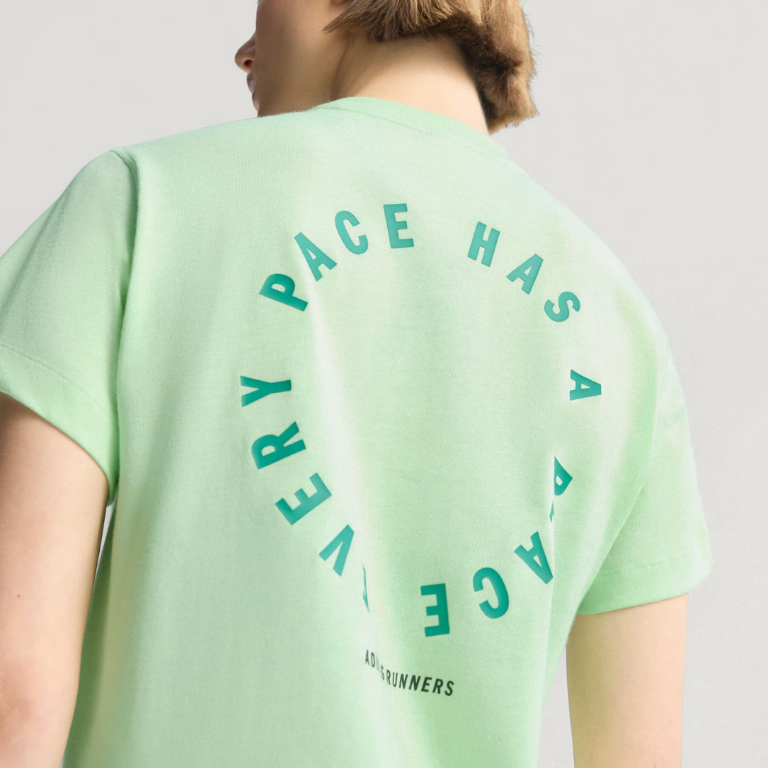 Adidas Runners Tee Unisex Running T-shirts - Semi Green Spark