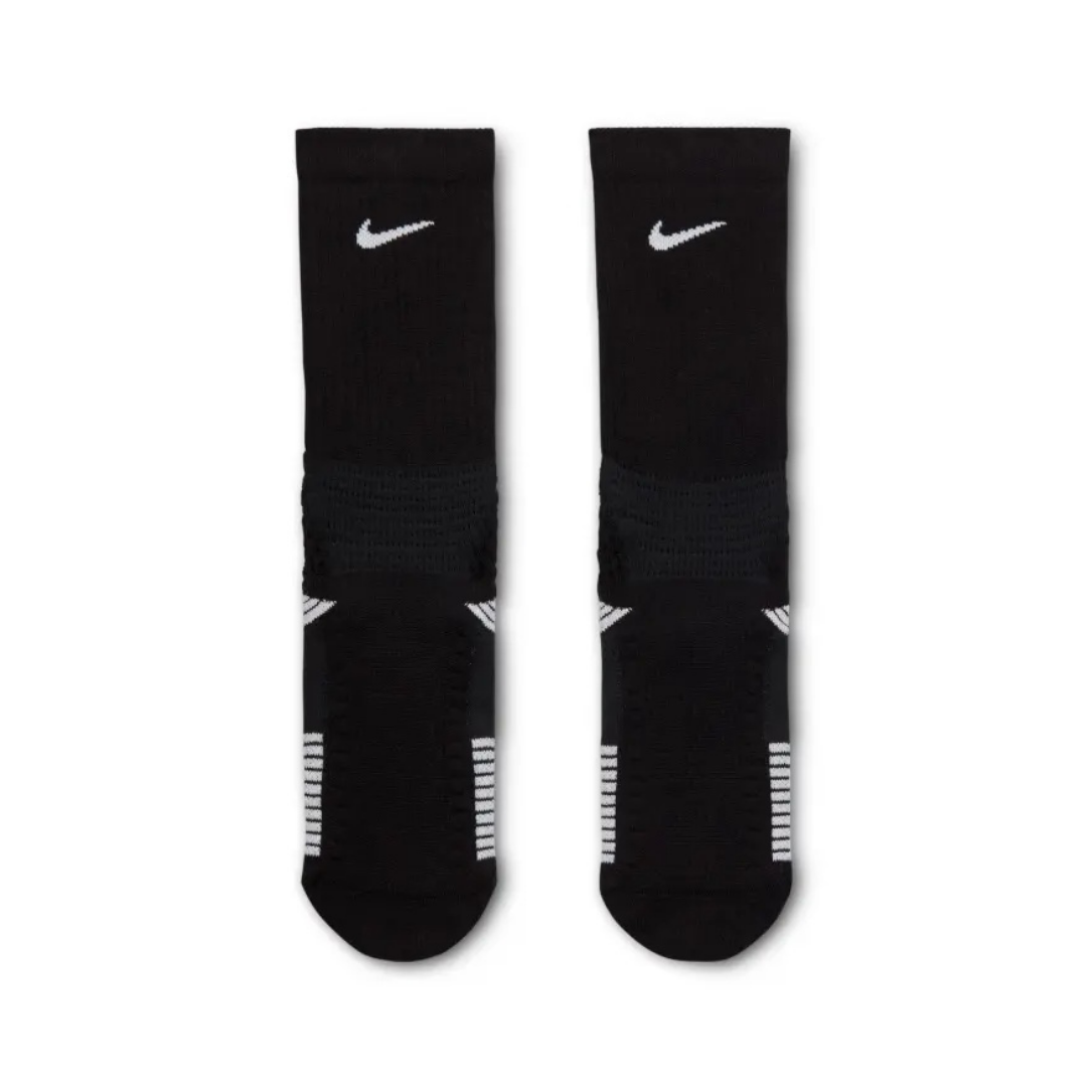 (1 Pair) Nike Elite 2.0 Cushioned Crew Socks - Black