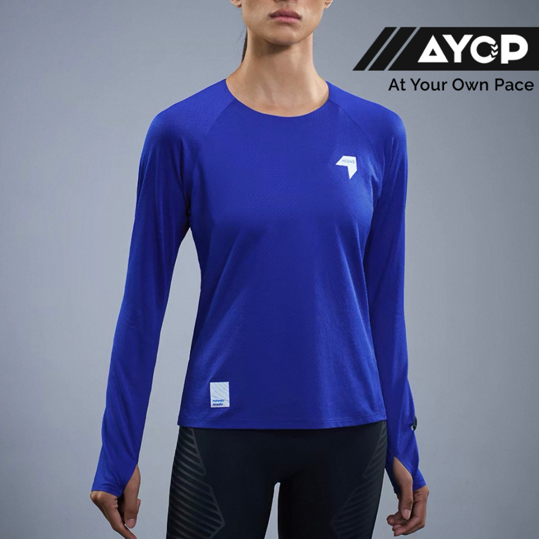 Nedao Hexrise Active Women’s Running Long Sleeve - Nedao Blue
