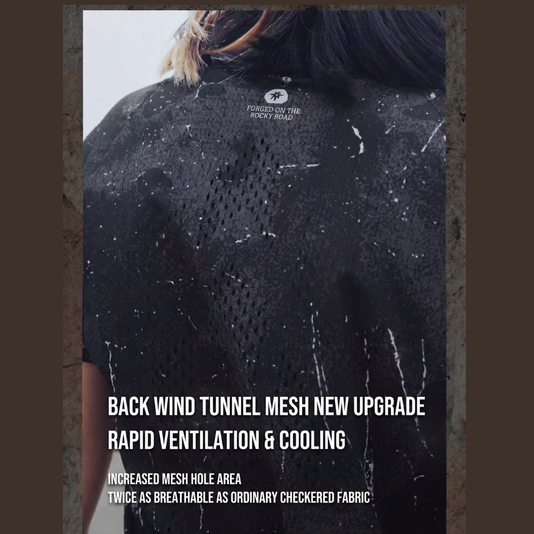 Nedao QiFlow Rocky Road Running T-Shirt - Hazy Moon Gray