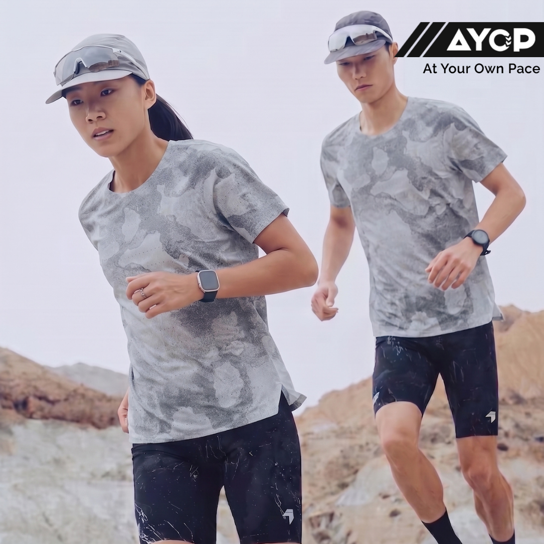 Nedao QiFlow Rocky Road Running T-Shirt - Hazy Moon Gray