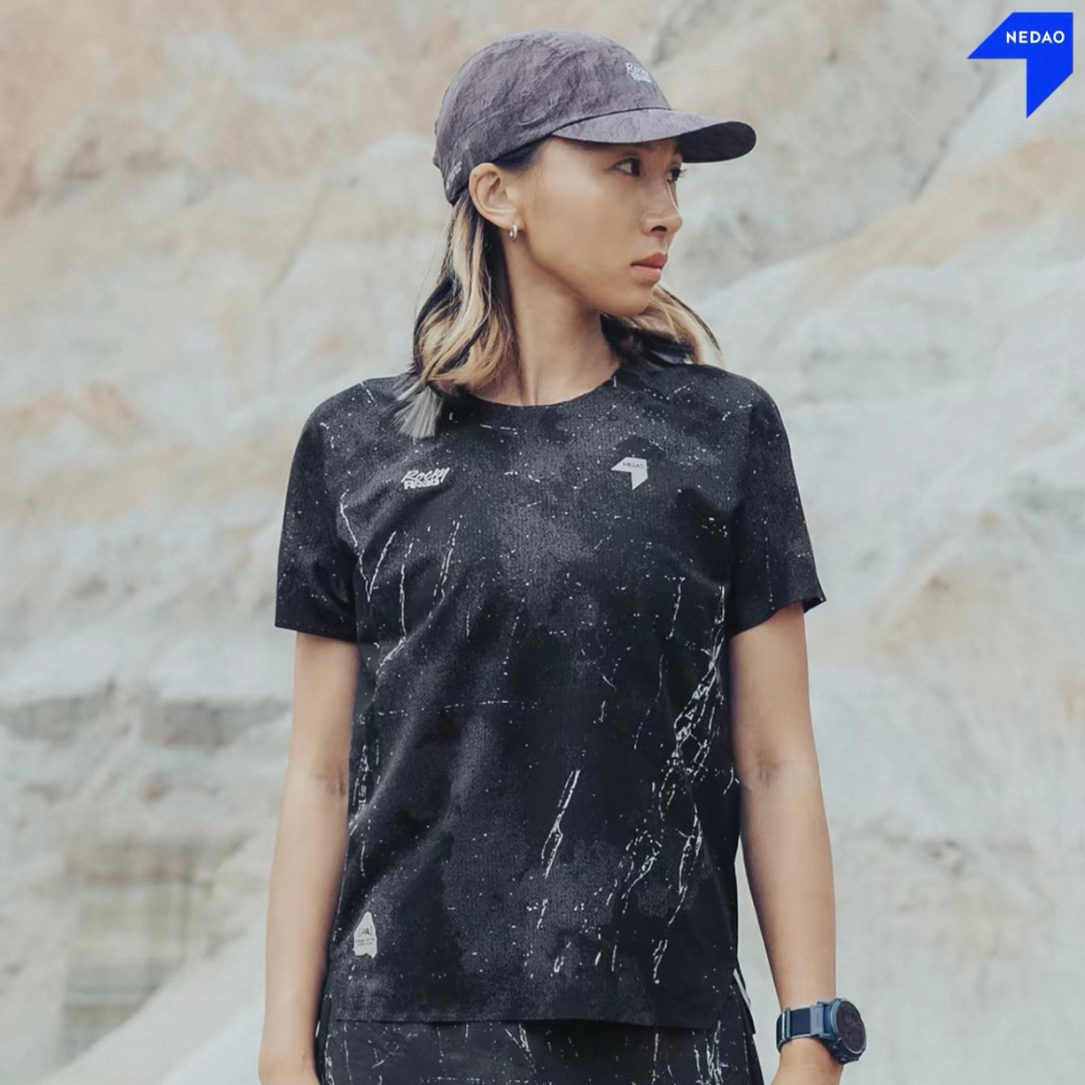 Nedao QiFlow Rocky Road Running T-Shirt - Black