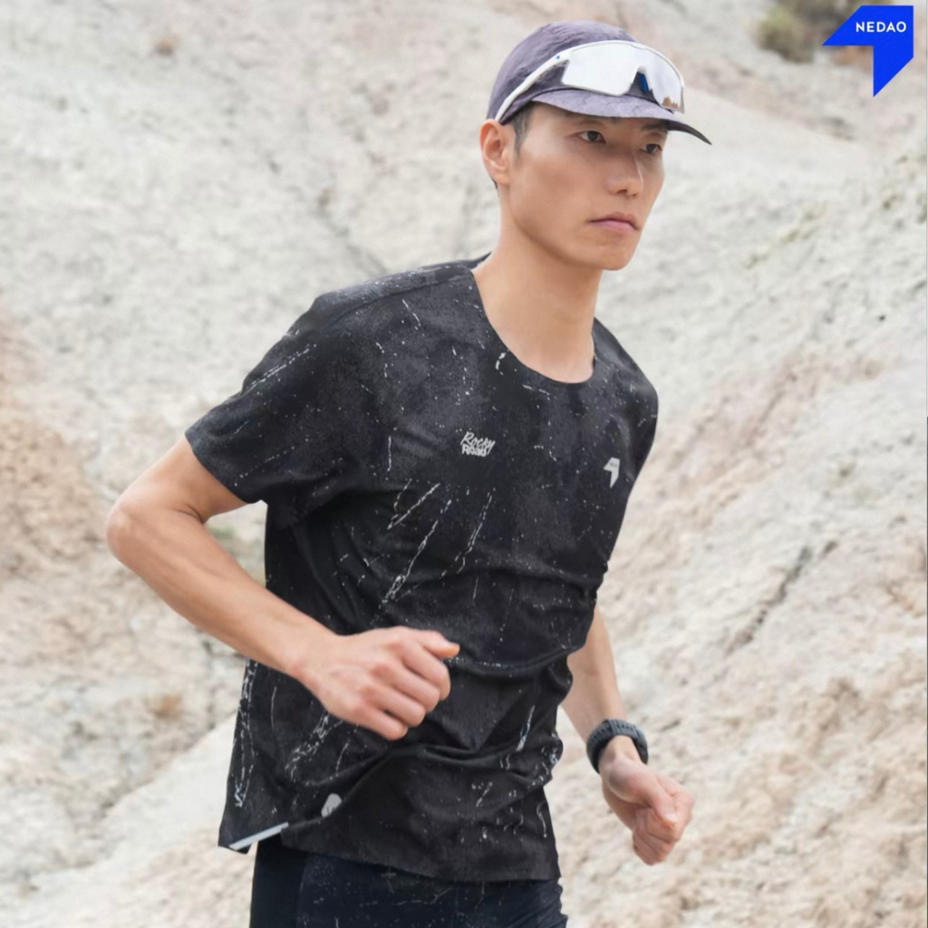 Nedao QiFlow Rocky Road Running T-Shirt - Black