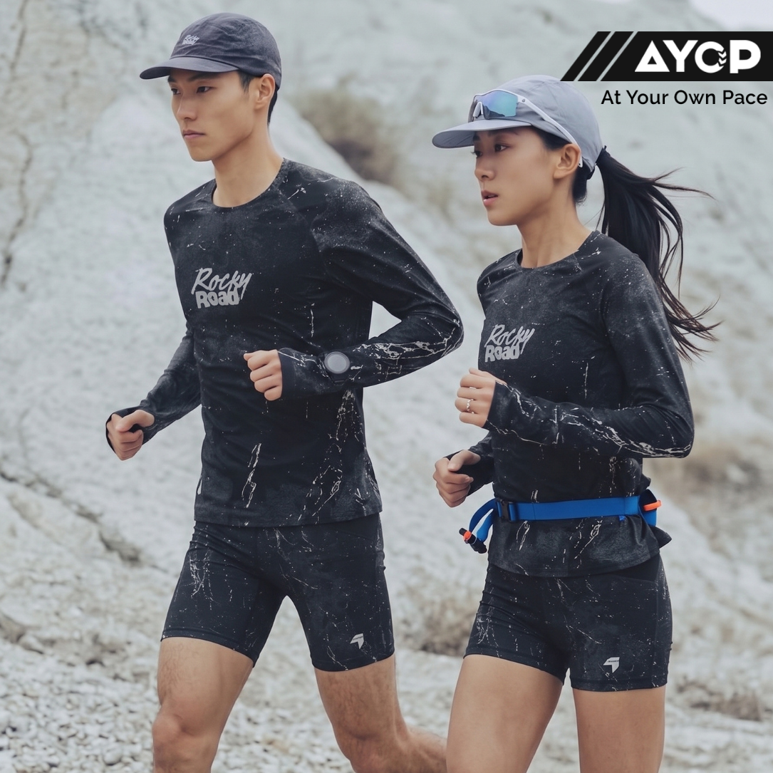 Nedao Swiftbreeze Rocky Road Running Long Sleeve - Black
