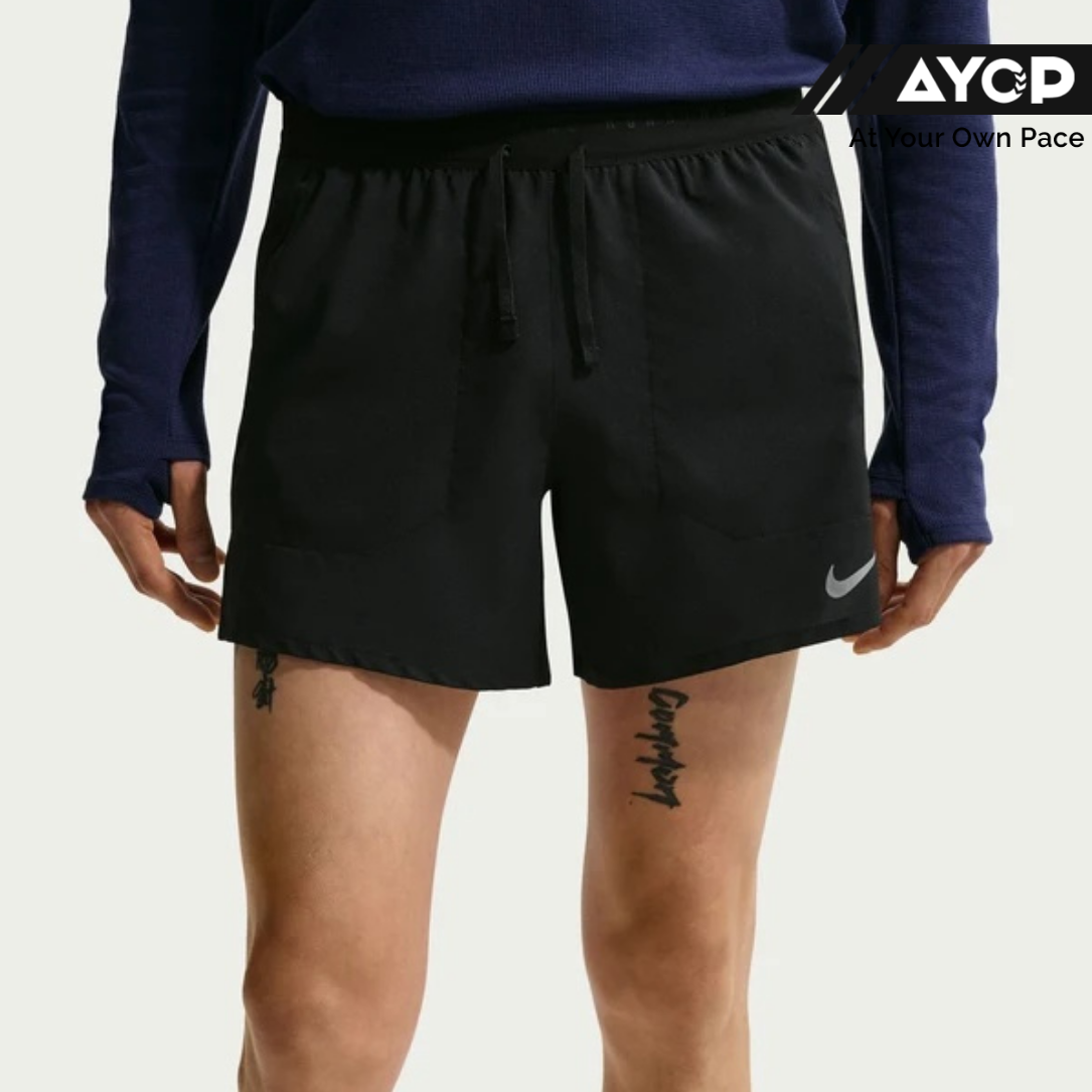 Nike Dri-FIT Stride 5 Inch Brief-Lined Men's Running Shorts - Black