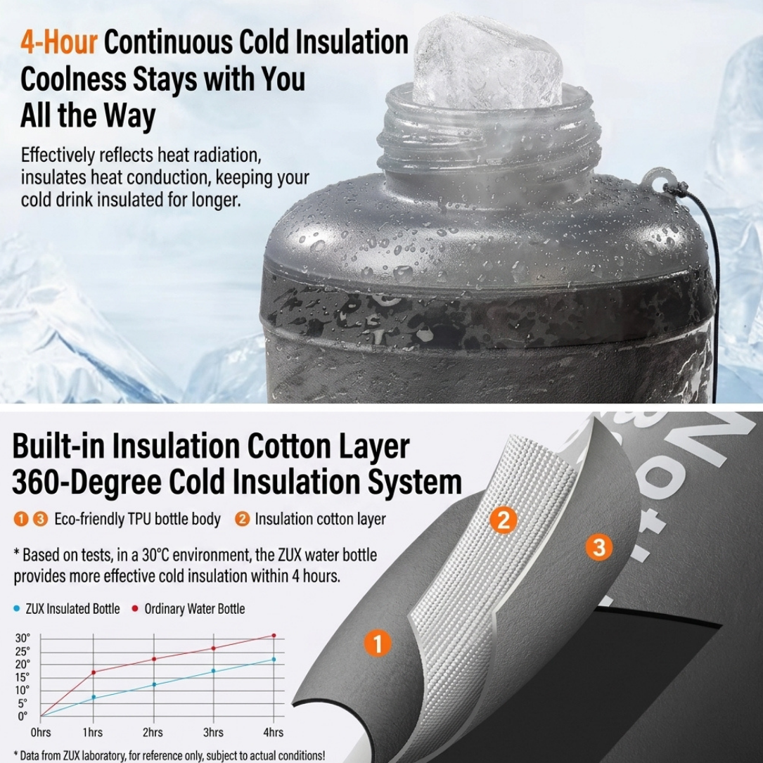 ZUX Softflask Silicone Water Bottle
