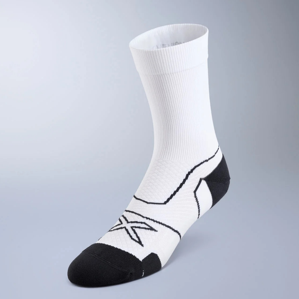 2XU Vectr Cushion Crew Socks - White/Black