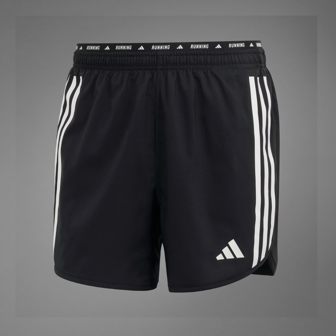 Adidas Own The Run 3 Stripes Men’s Running Shorts - Black
