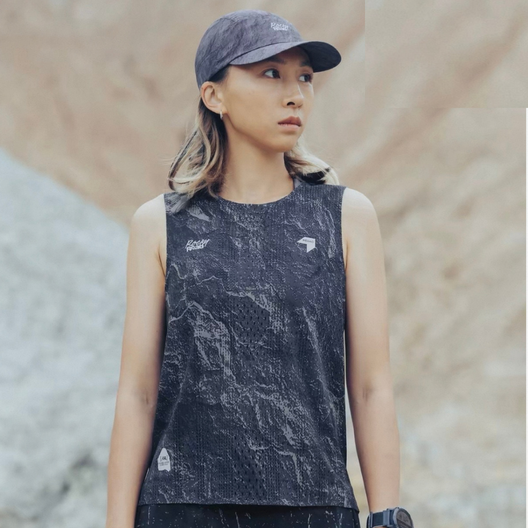 Nedao Qiflow Rocky Road Running Sleeveless - Black
