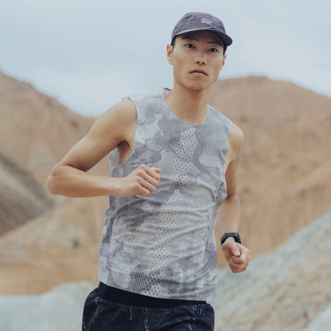 Nedao Qiflow Rocky Road Running Sleeveless - Haze Moon Grey