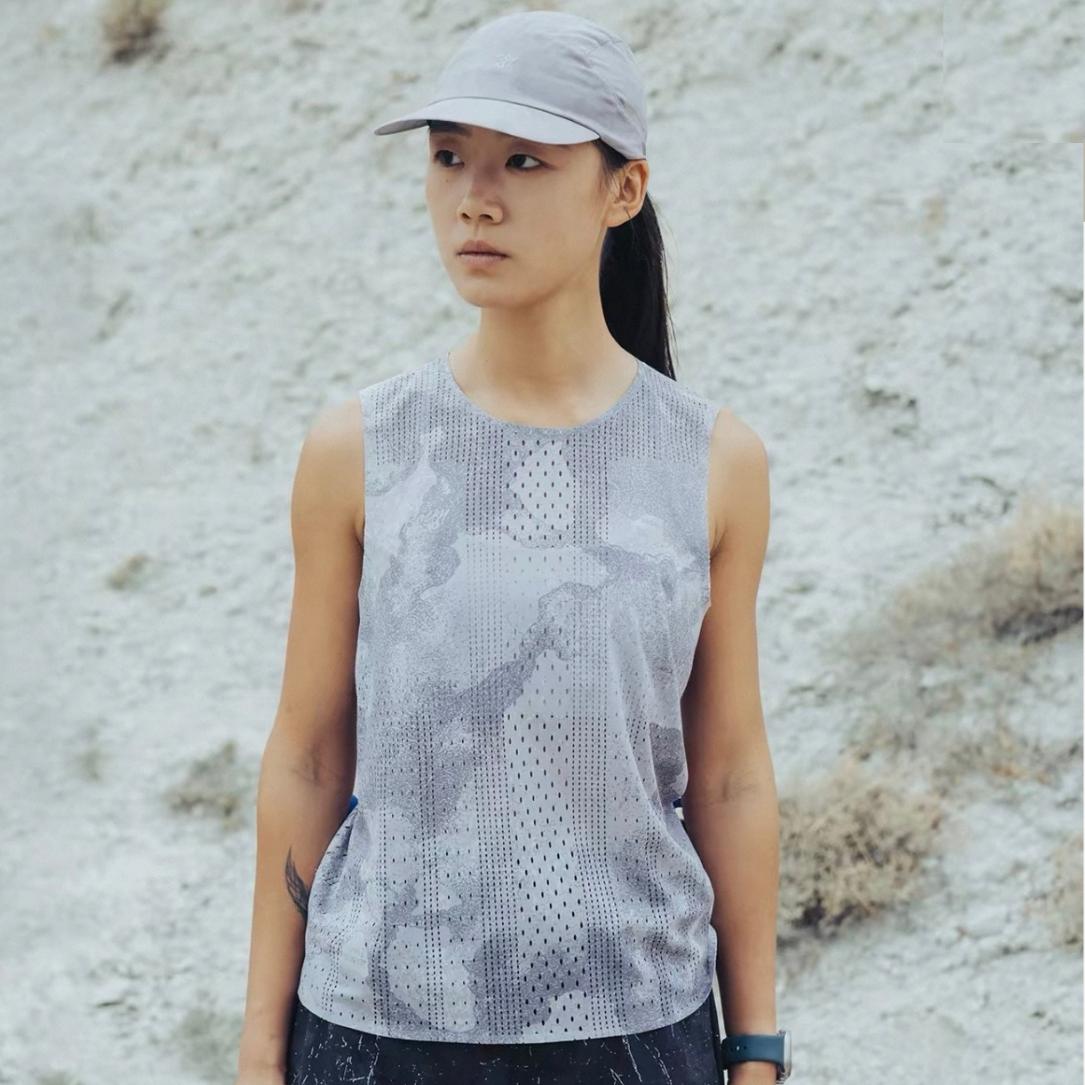 Nedao Qiflow Rocky Road Running Sleeveless - Haze Moon Grey
