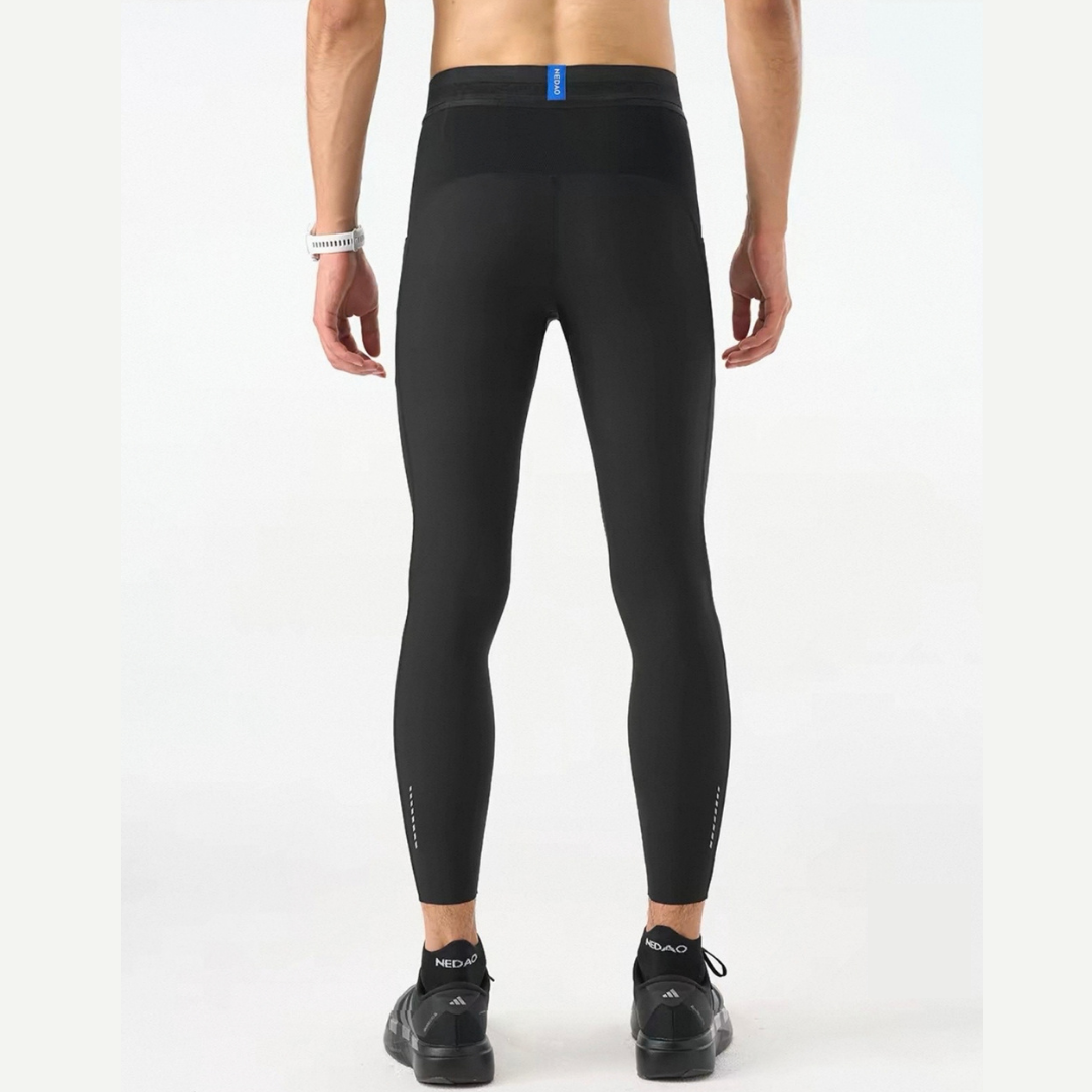 Nedao Flexfit Pocket V5.0 Men's Running Leggings - Navy