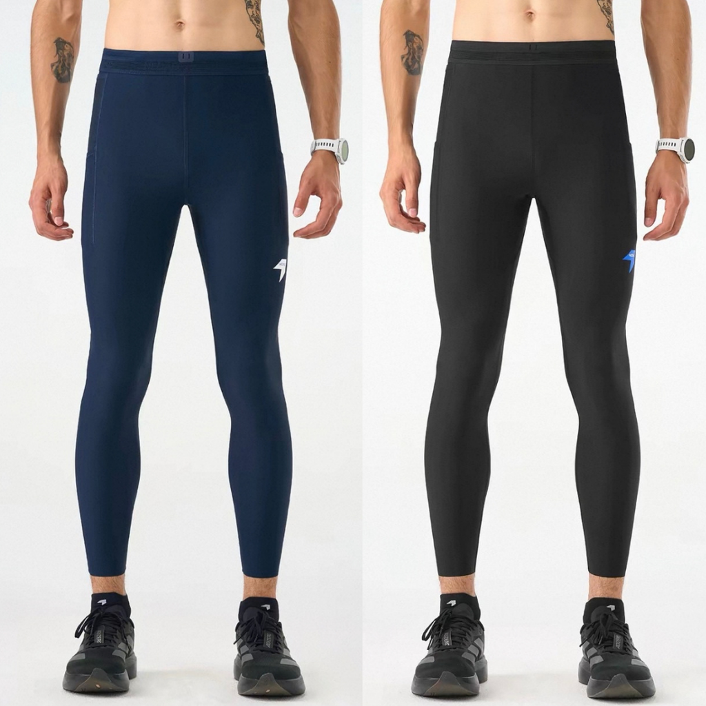 Nedao Flexfit Pocket V5.0 Men's Running Leggings - Navy