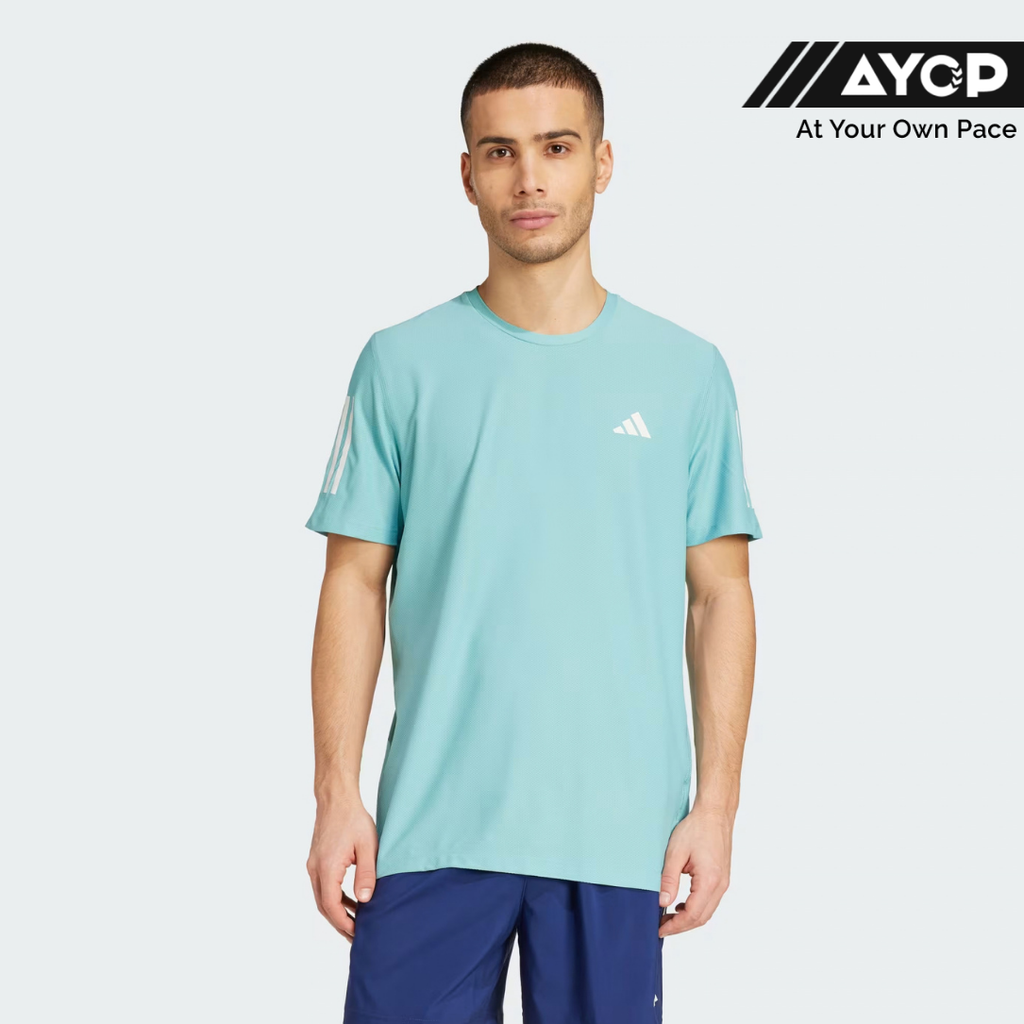 Adidas Own The Run Men's Running T-Shirts - Mint Ton