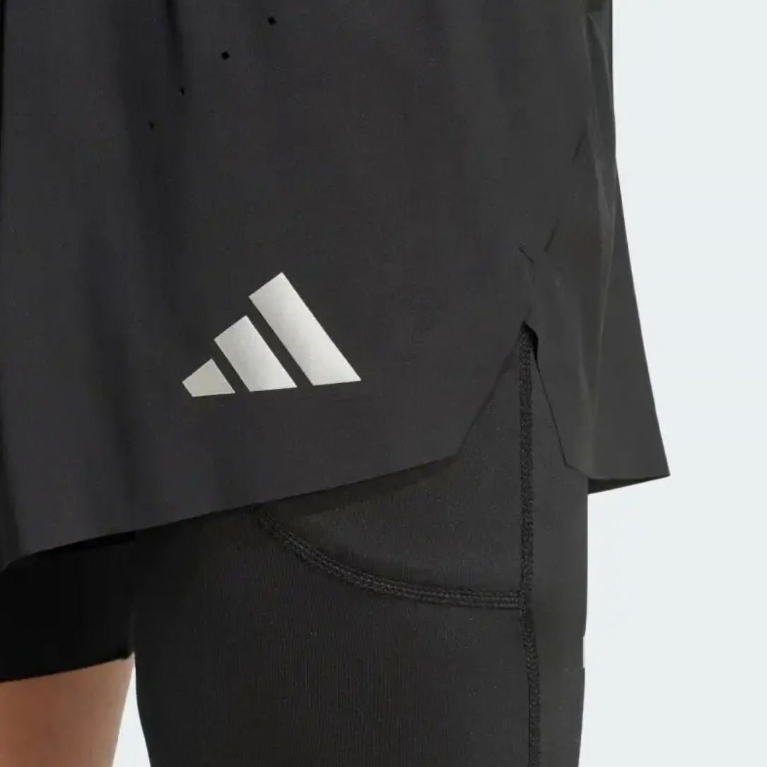 Adidas Adi365 Climacool+ 4 Pocket 2-in-1 Men's Running Shorts - Black