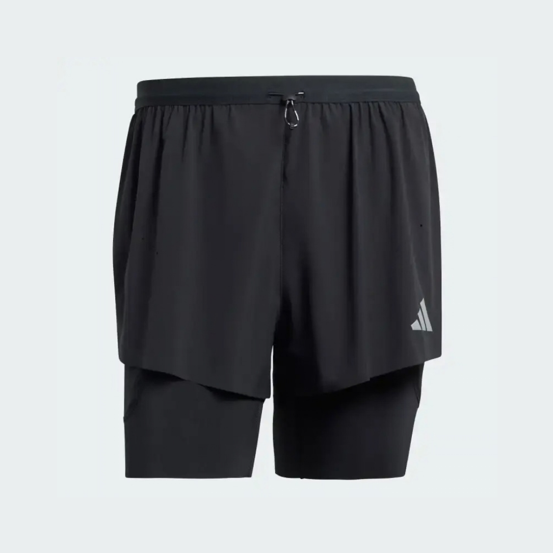 Adidas Adi365 Climacool+ 4 Pocket 2-in-1 Men's Running Shorts - Black