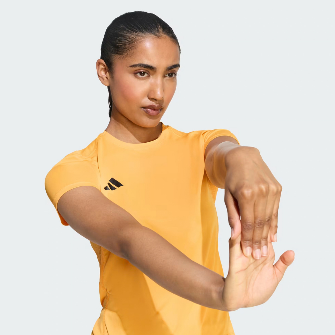 Adidas Adizero Essentials Women's Running T-shirts - Pure Tangerine