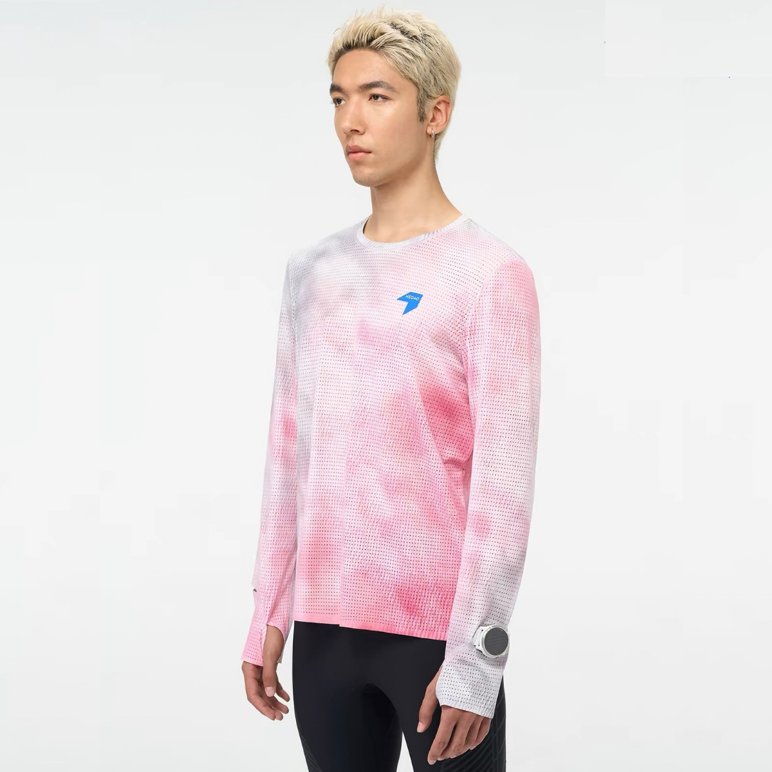 Nedao Swiftbreeze Softknit Unisex Running Long Sleeve - Pink